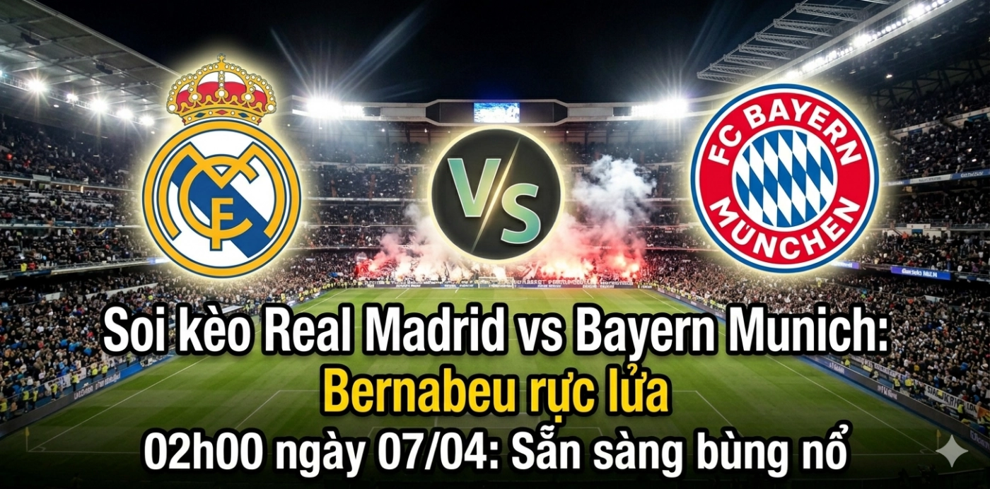 soi kèo Real Madrid vs Bayern Munich