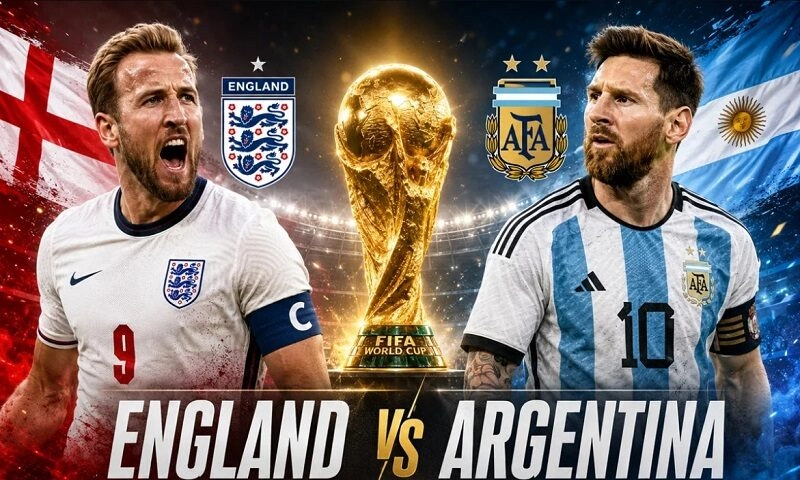 Soi kèo Anh vs Argentina 02h00 ngày 16/07 – World Cup 2026: “Tam Sư” đối đầu nhà vua